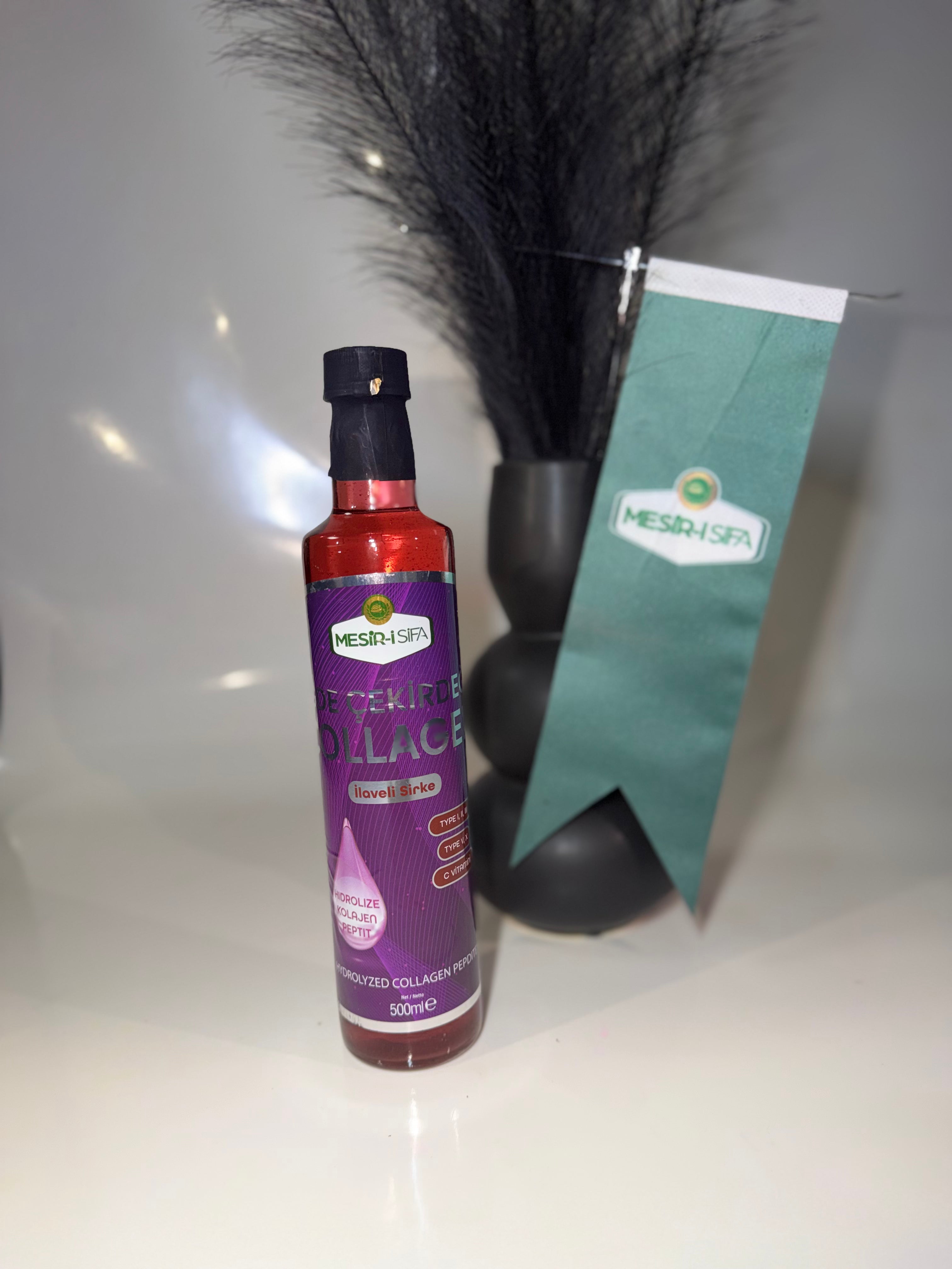 Iğde Çekirdeği Collagenli Sirke - Essig mit Sanddornkernen und Kollagen