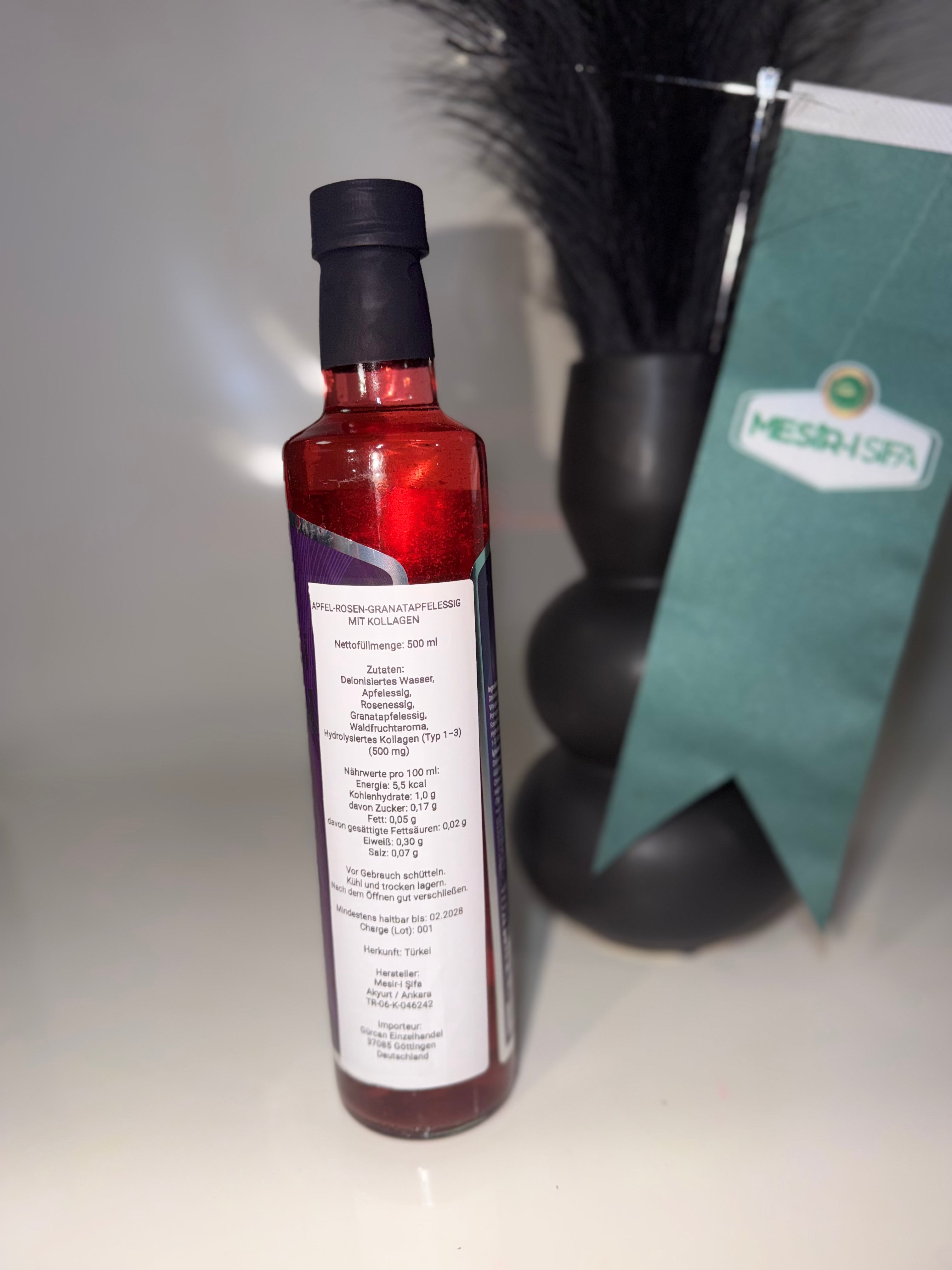 Iğde Çekirdeği Collagenli Sirke - Essig mit Sanddornkernen und Kollagen