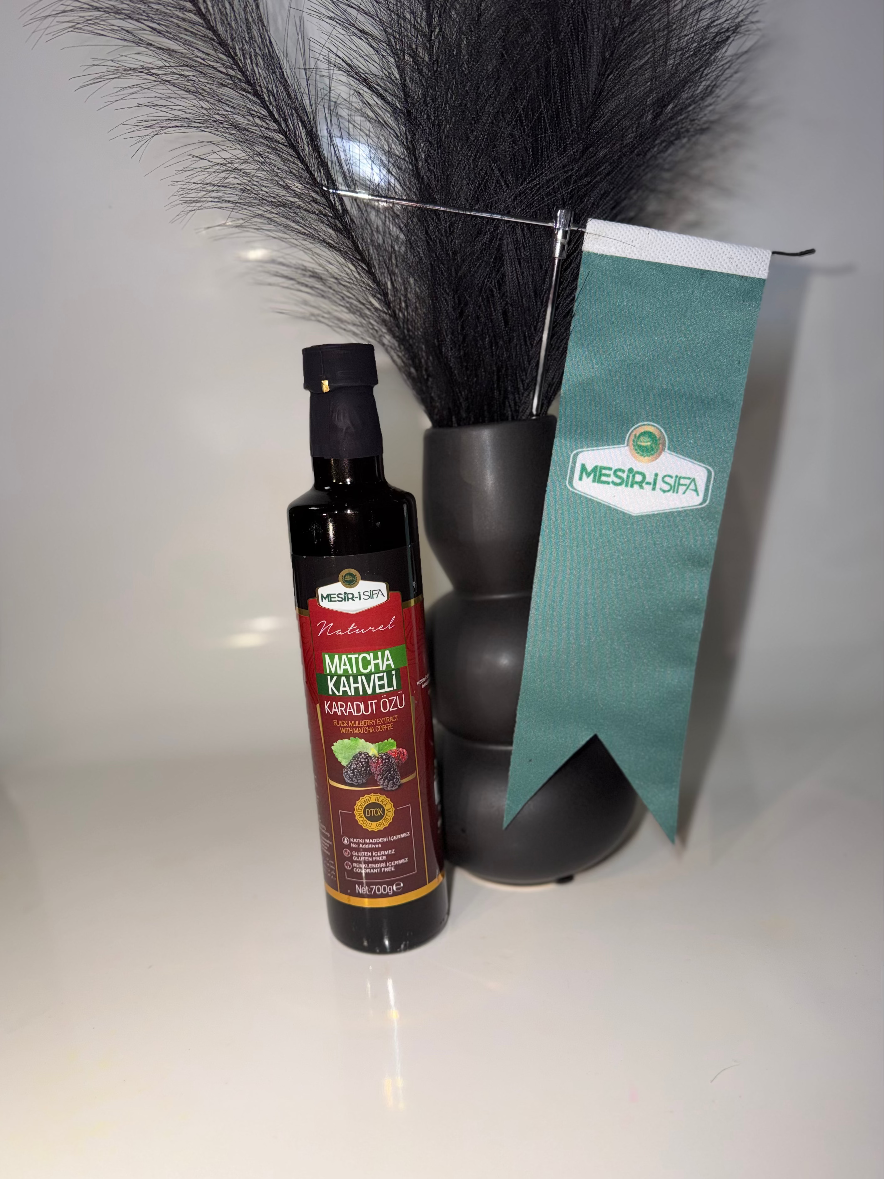 Matcha Kahveli Karadut Özü - Schwarzmaulbeerextrakt mit Matcha und Kaffee